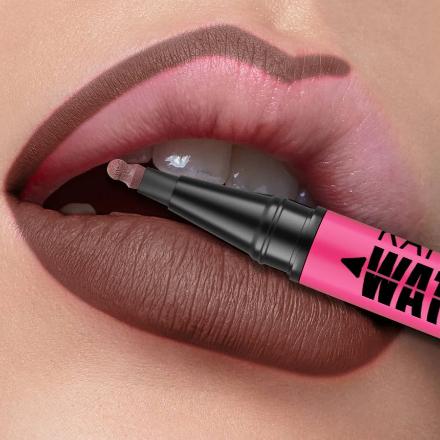 1PC Liquid Matte12-Color Lipliner Pencil Waterproof