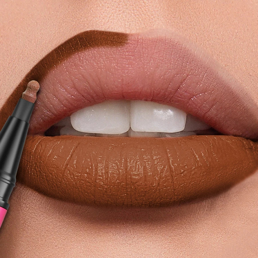 1PC Liquid Matte12-Color Lipliner Pencil Waterproof