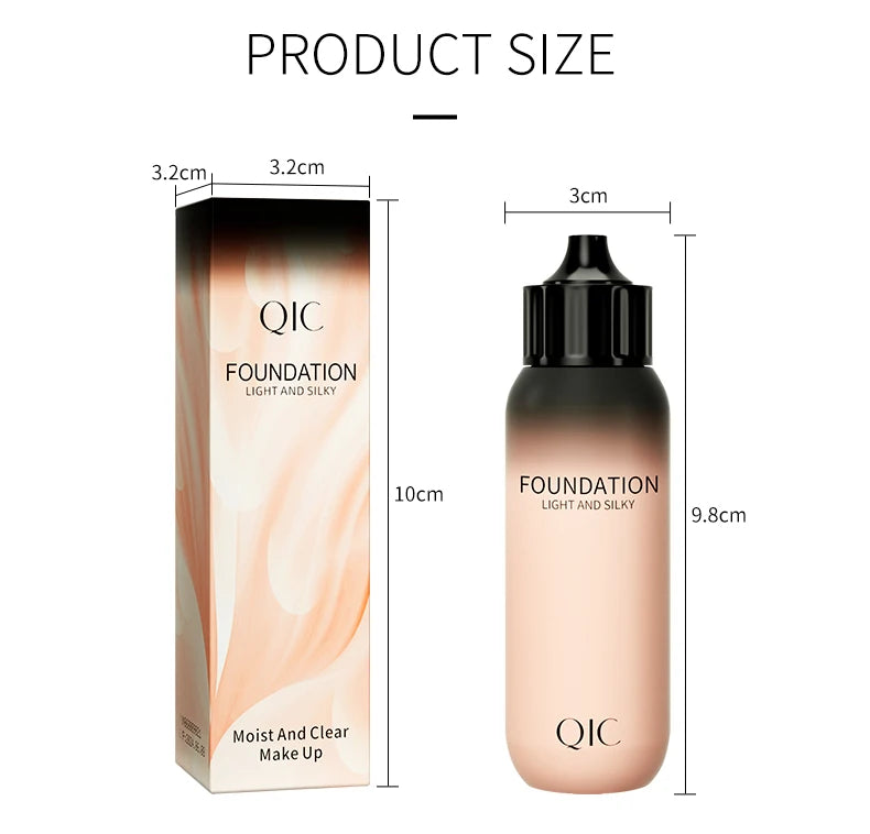 30ml Liquid Foundation Cream Waterproof Oil-control Cover Acne Base Cream