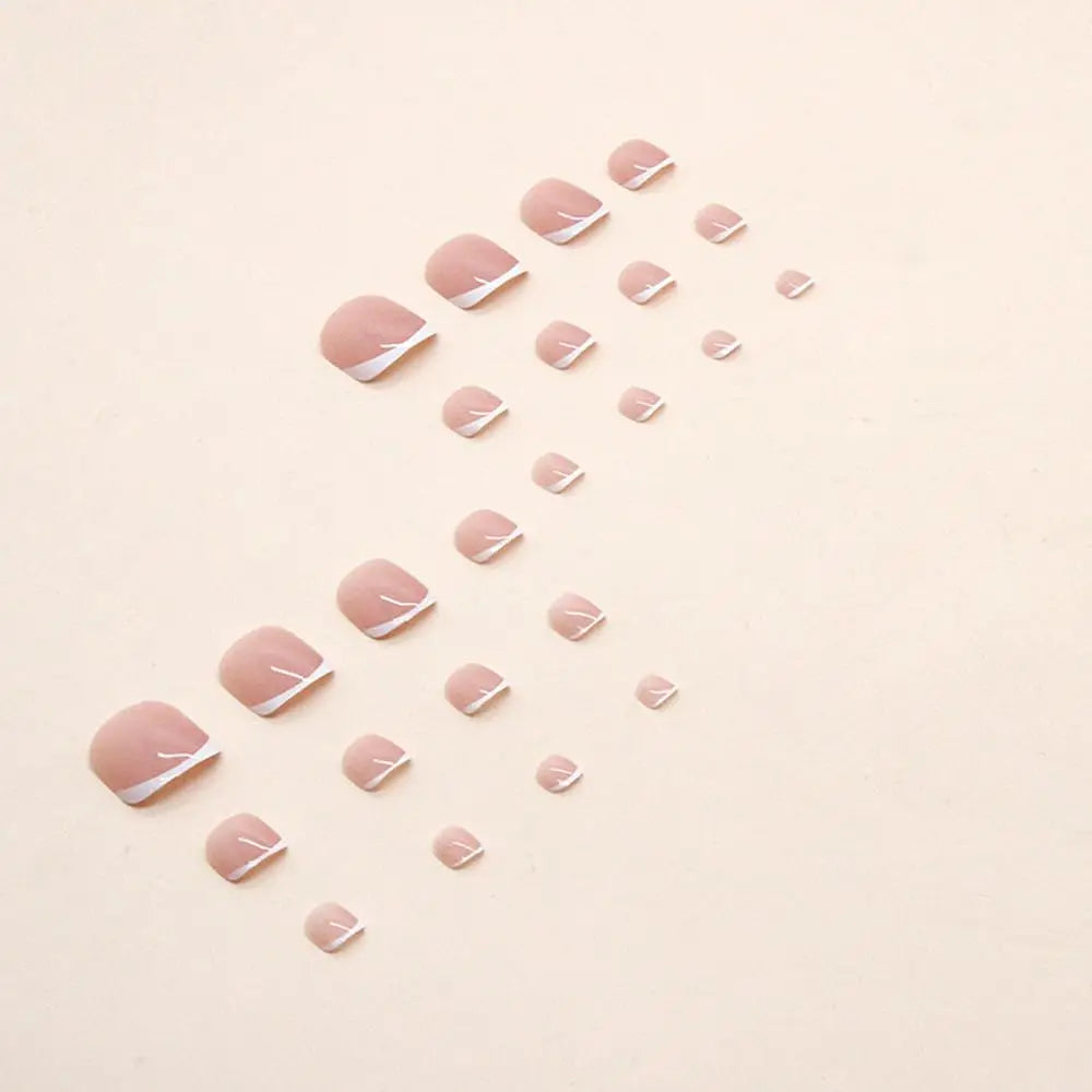 24pcs/set short square fake nails