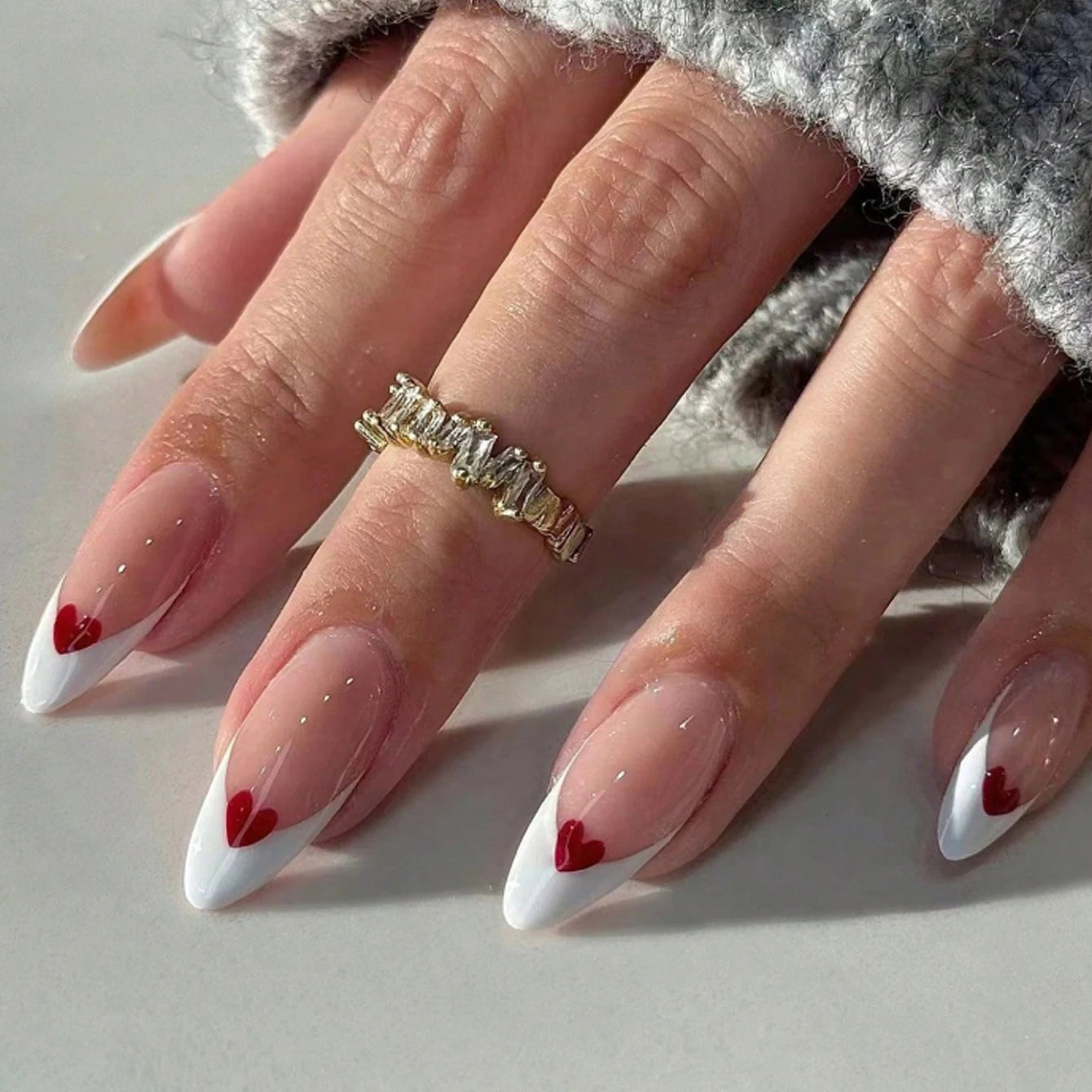 24pcs/set short square fake nails