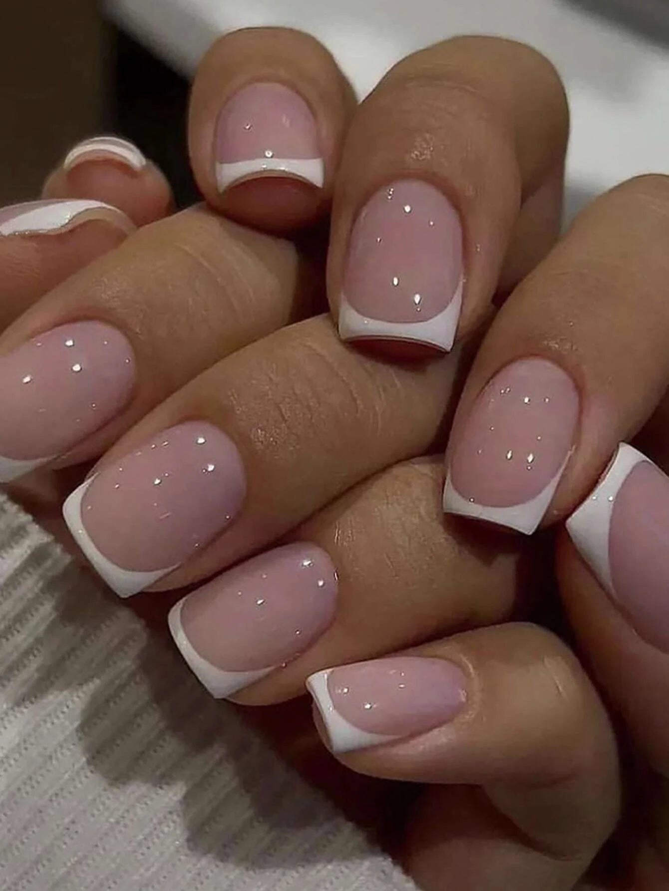 24pcs/set short square fake nails