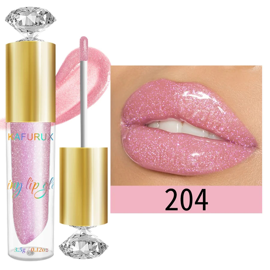 9 Colors Moisturizing Diamond Shimmer Glitter Lip Gloss Makeup