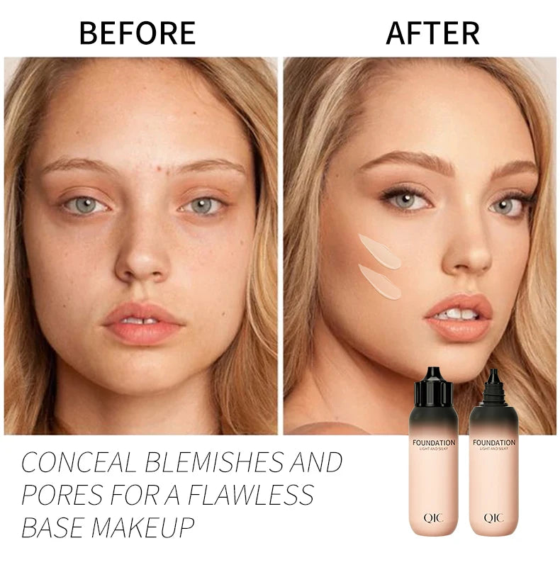 30ml Liquid Foundation Cream Waterproof Oil-control Cover Acne Base Cream