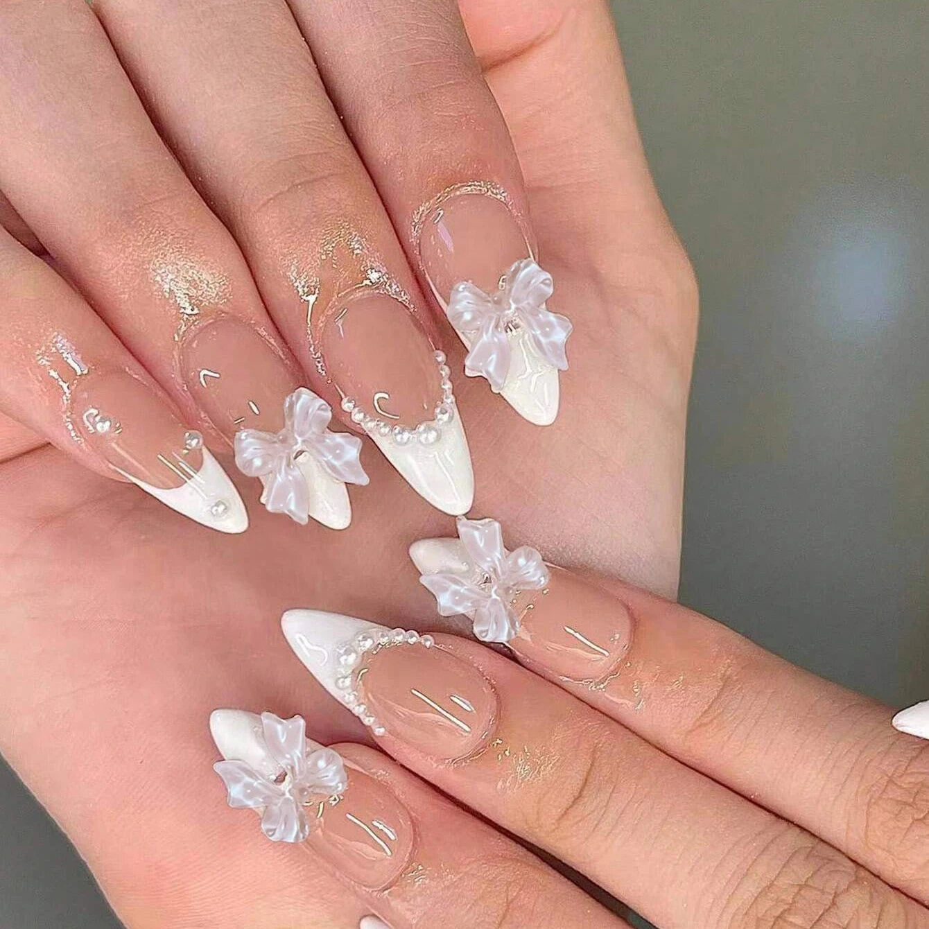 24pcs/set short square fake nails