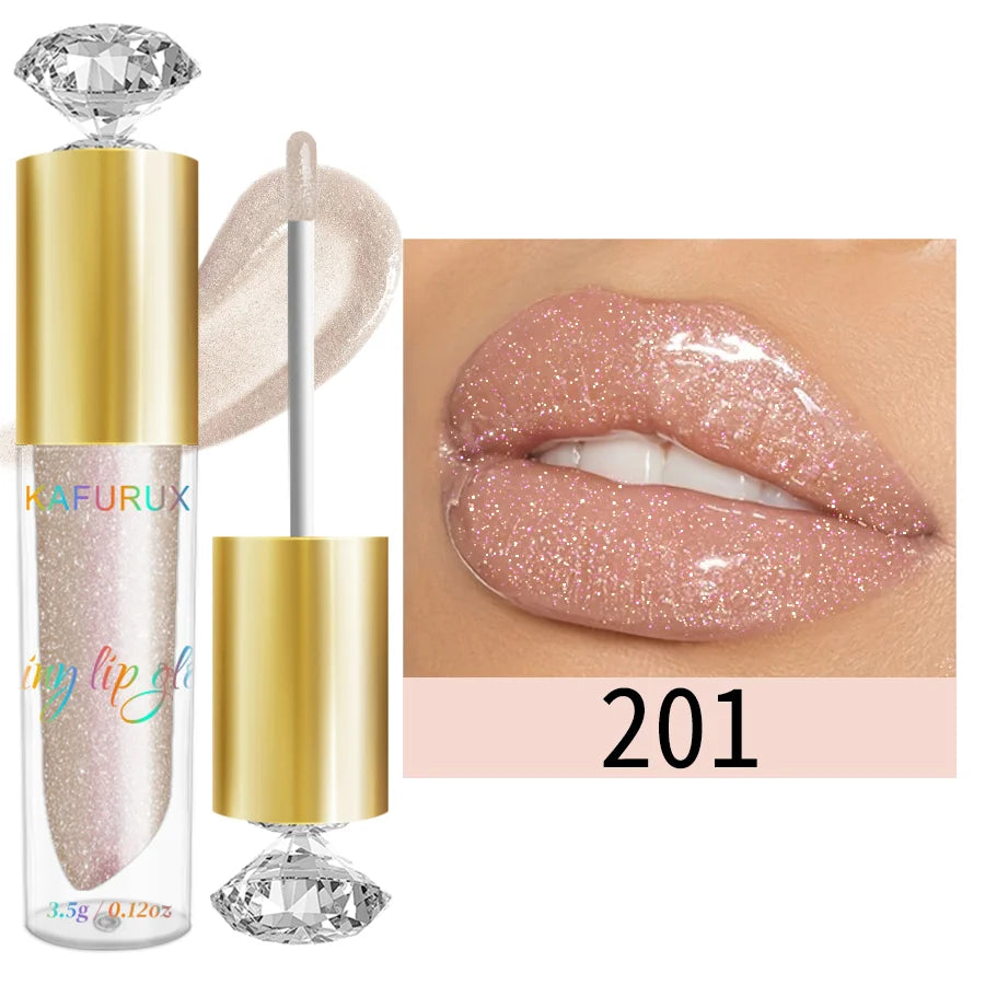 9 Colors Moisturizing Diamond Shimmer Glitter Lip Gloss Makeup