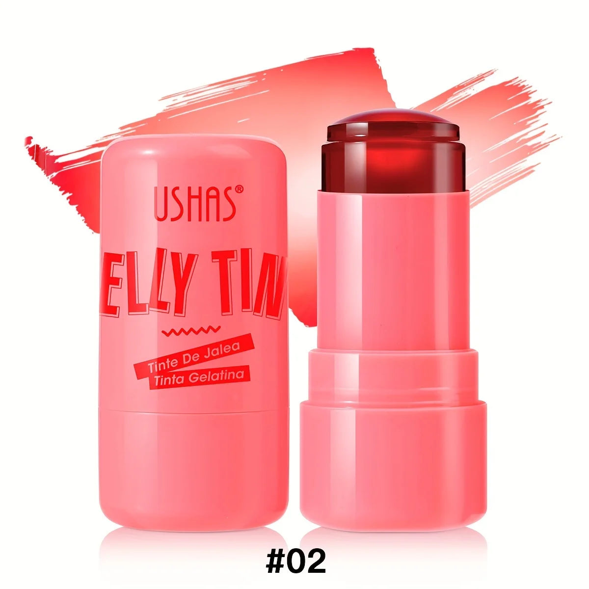 4 Colors Jelly Blush Stick Lip Balm Eyeshadow 3-in-1