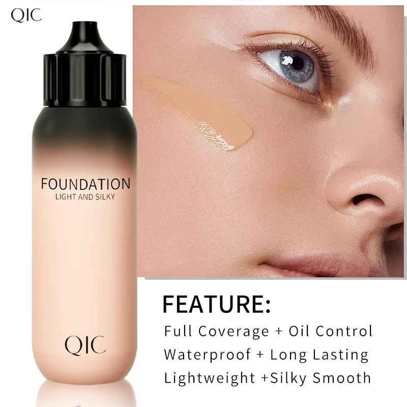 30ml Liquid Foundation Cream Waterproof Oil-control Cover Acne Base Cream