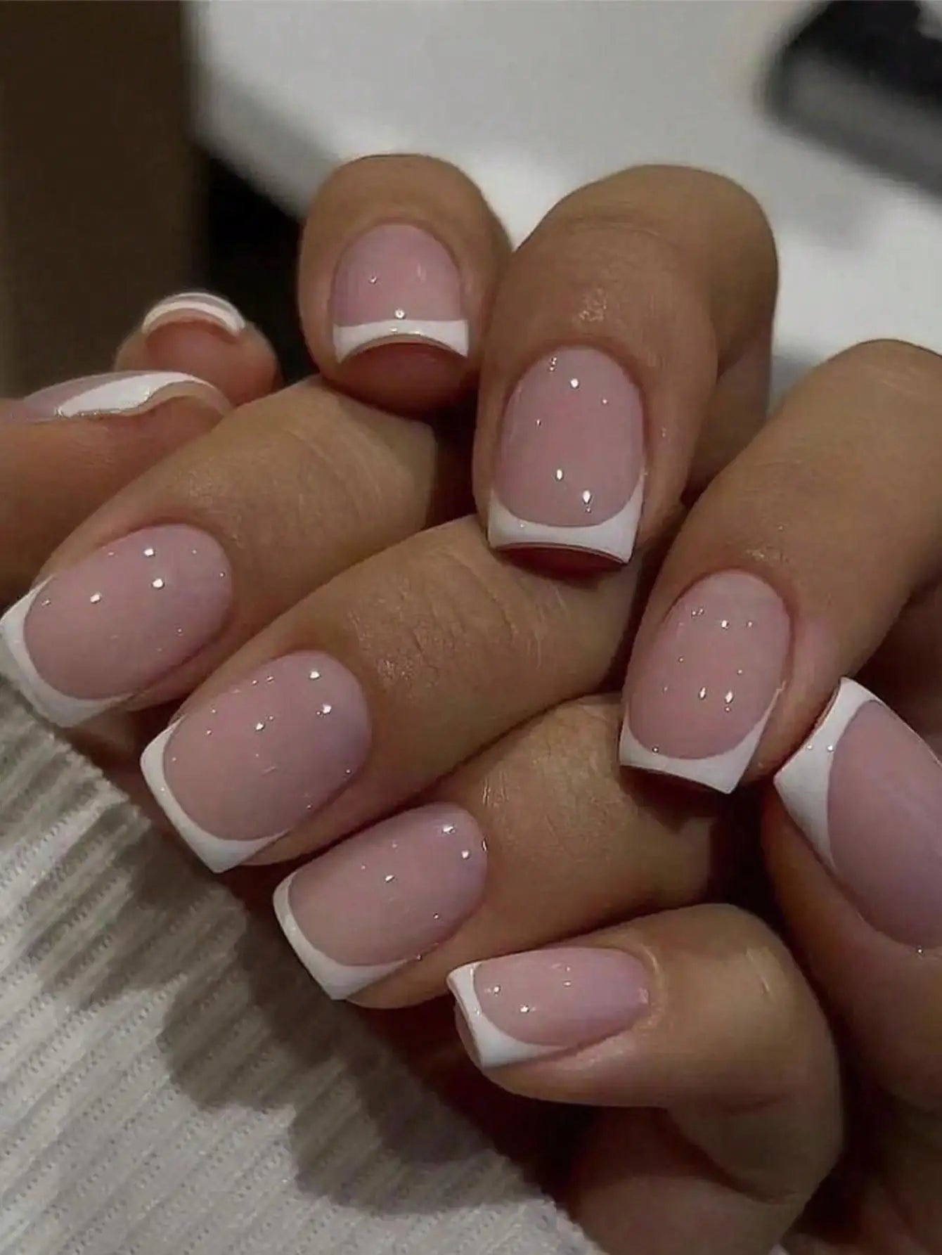 24pcs/set short square fake nails