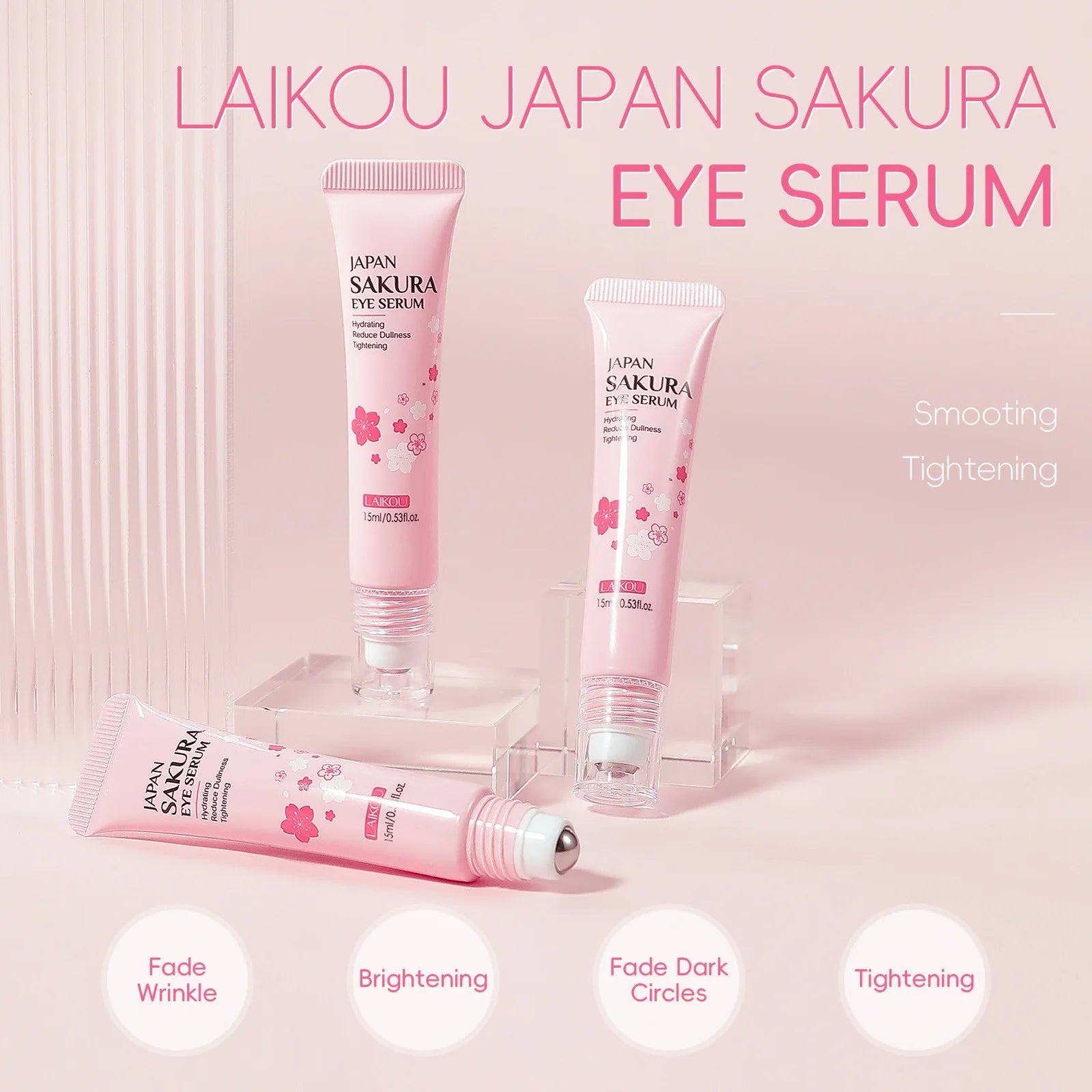 LAIKOU Sakura Eye Serum Roller Massage