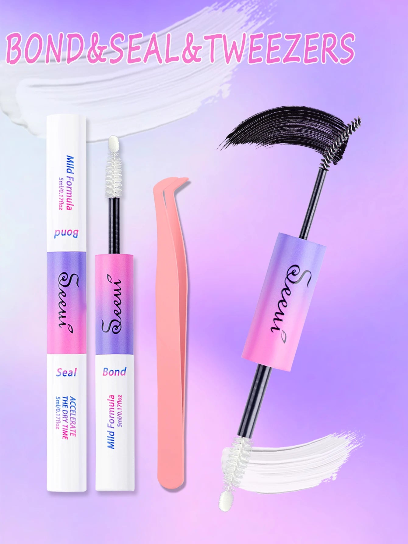 Eyelash Glue and Seal for Eyelash Clusters