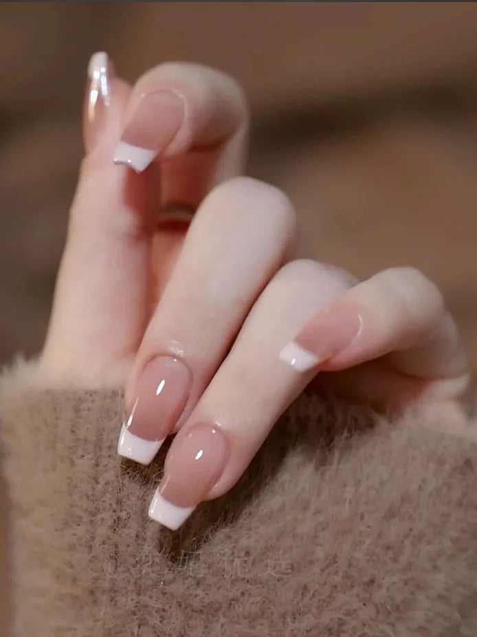 24pcs/set short square fake nails