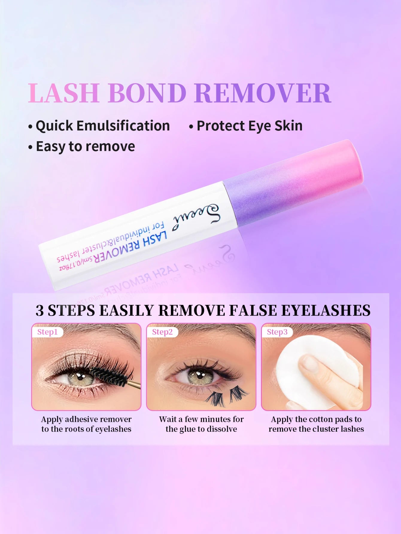 Eyelash Glue and Seal for Eyelash Clusters