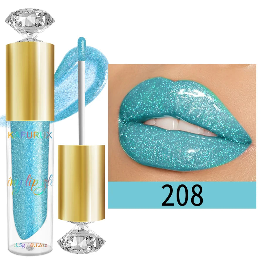 9 Colors Moisturizing Diamond Shimmer Glitter Lip Gloss Makeup
