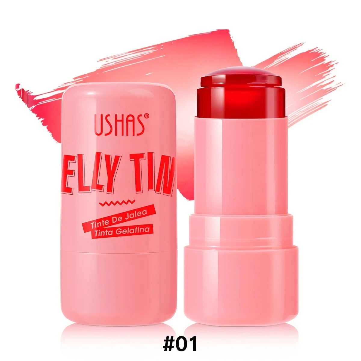 4 Colors Jelly Blush Stick Lip Balm Eyeshadow 3-in-1