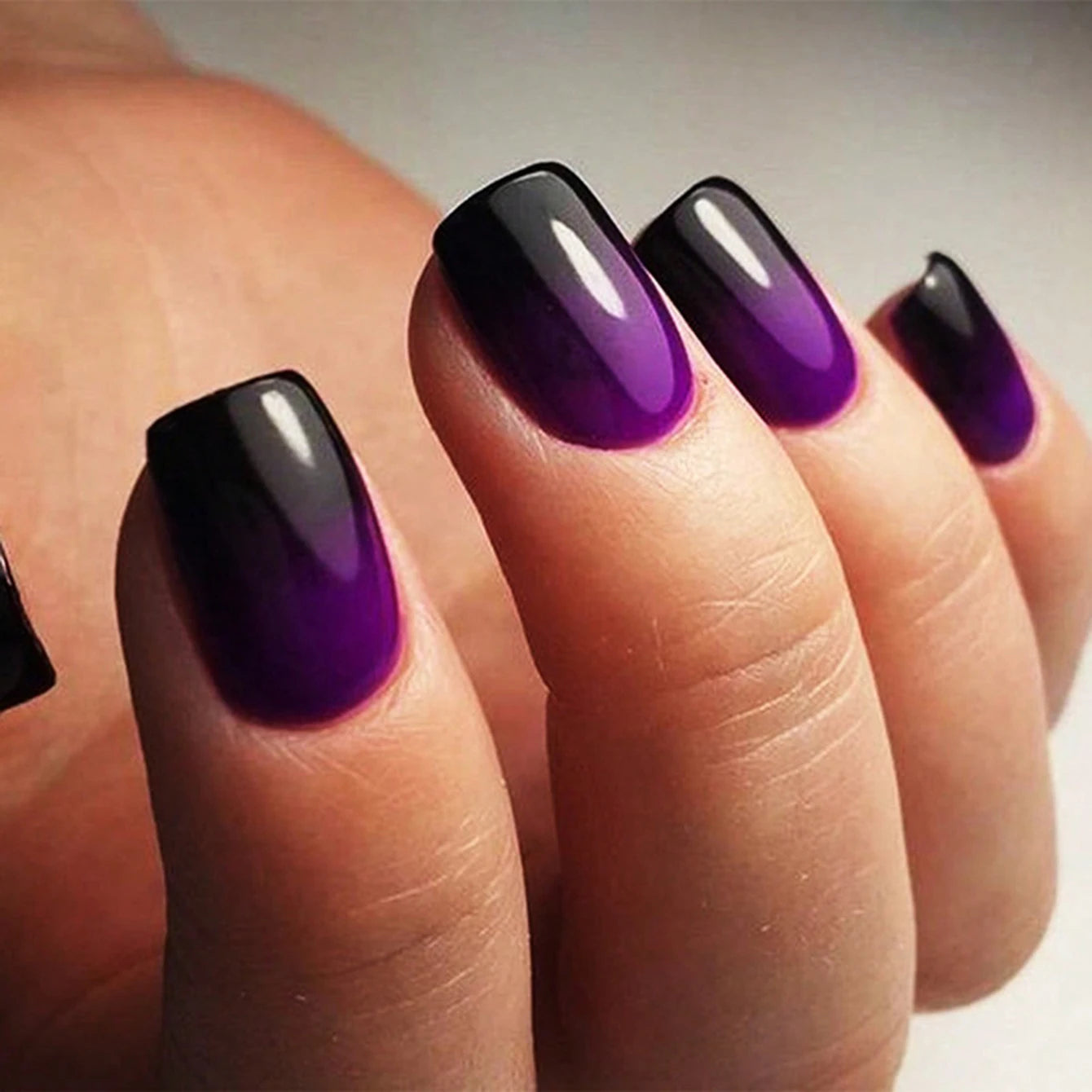 24pcs/set short square fake nails