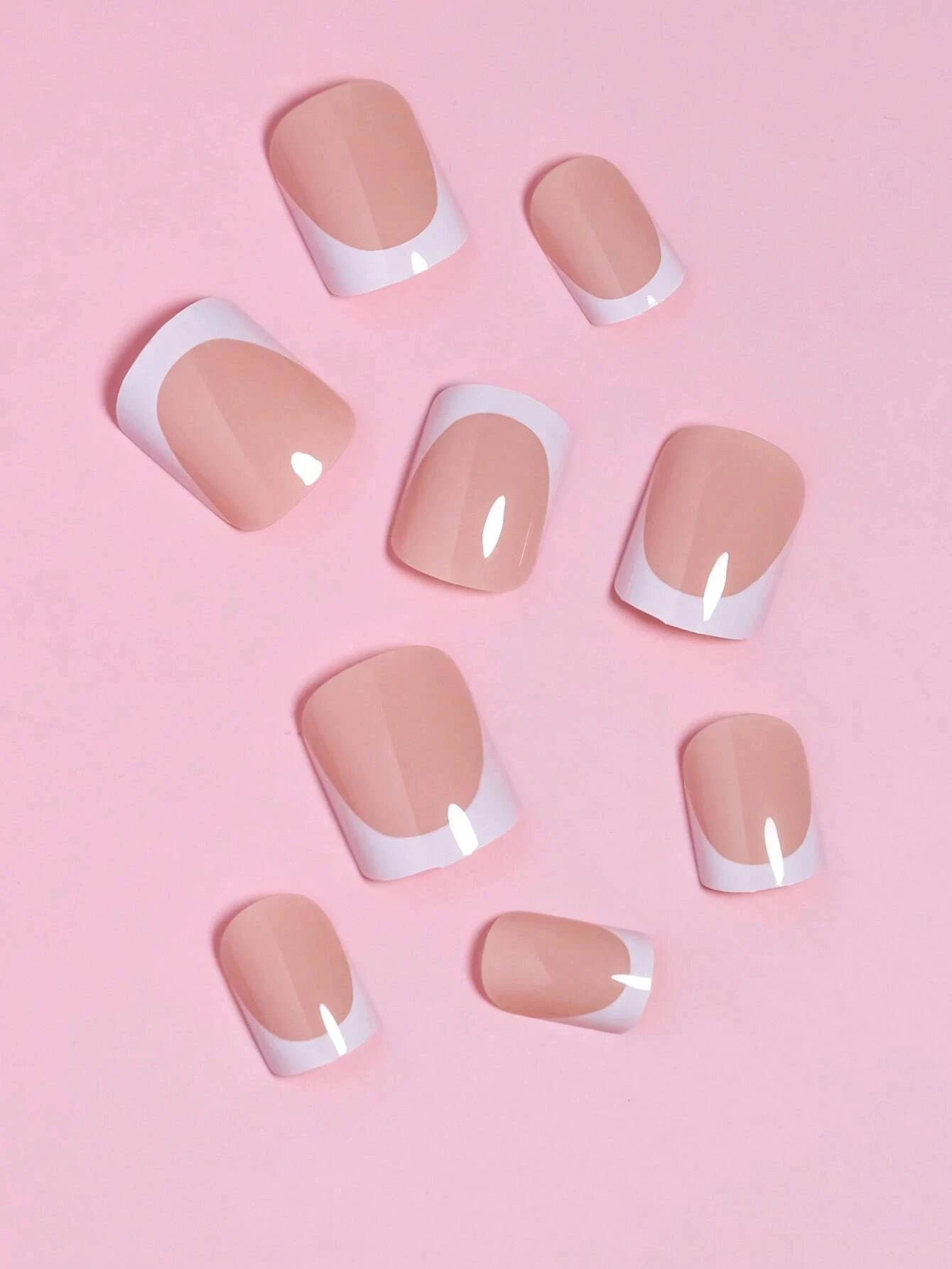 24pcs/set short square fake nails