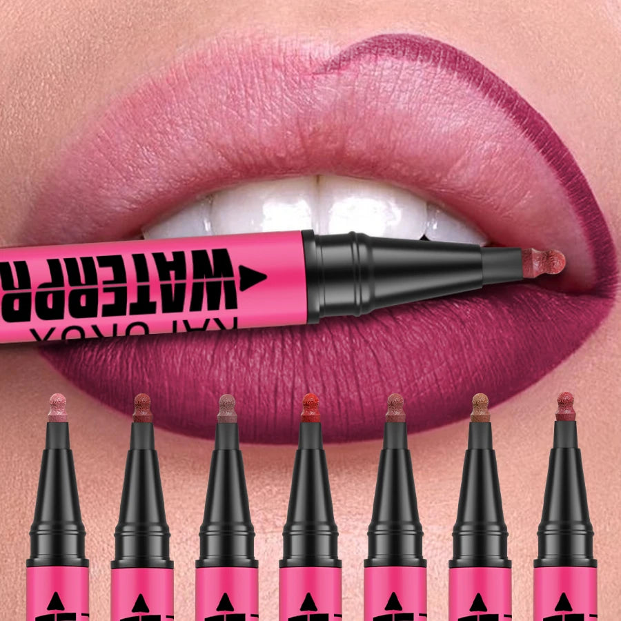 1PC Liquid Matte12-Color Lipliner Pencil Waterproof