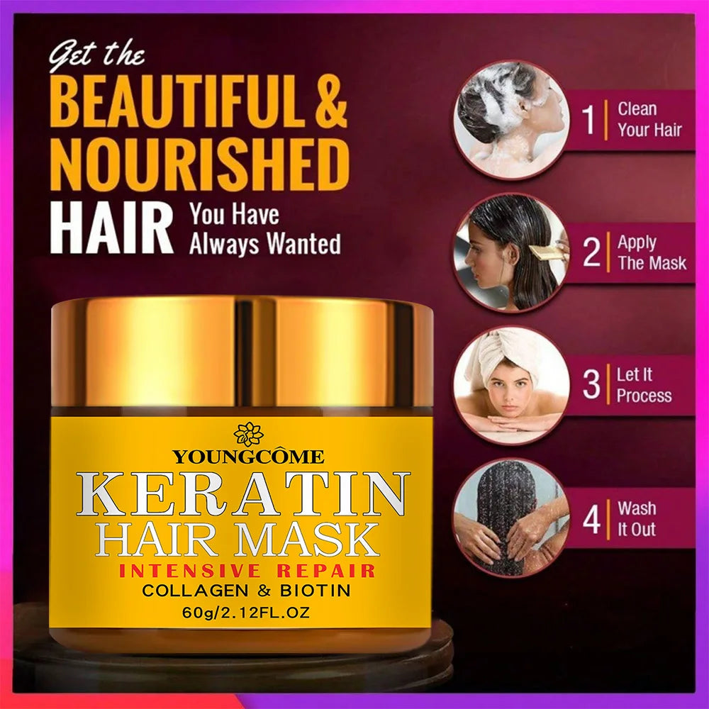 Hair Repairs Hair Mask Biotin Collagen Keratin