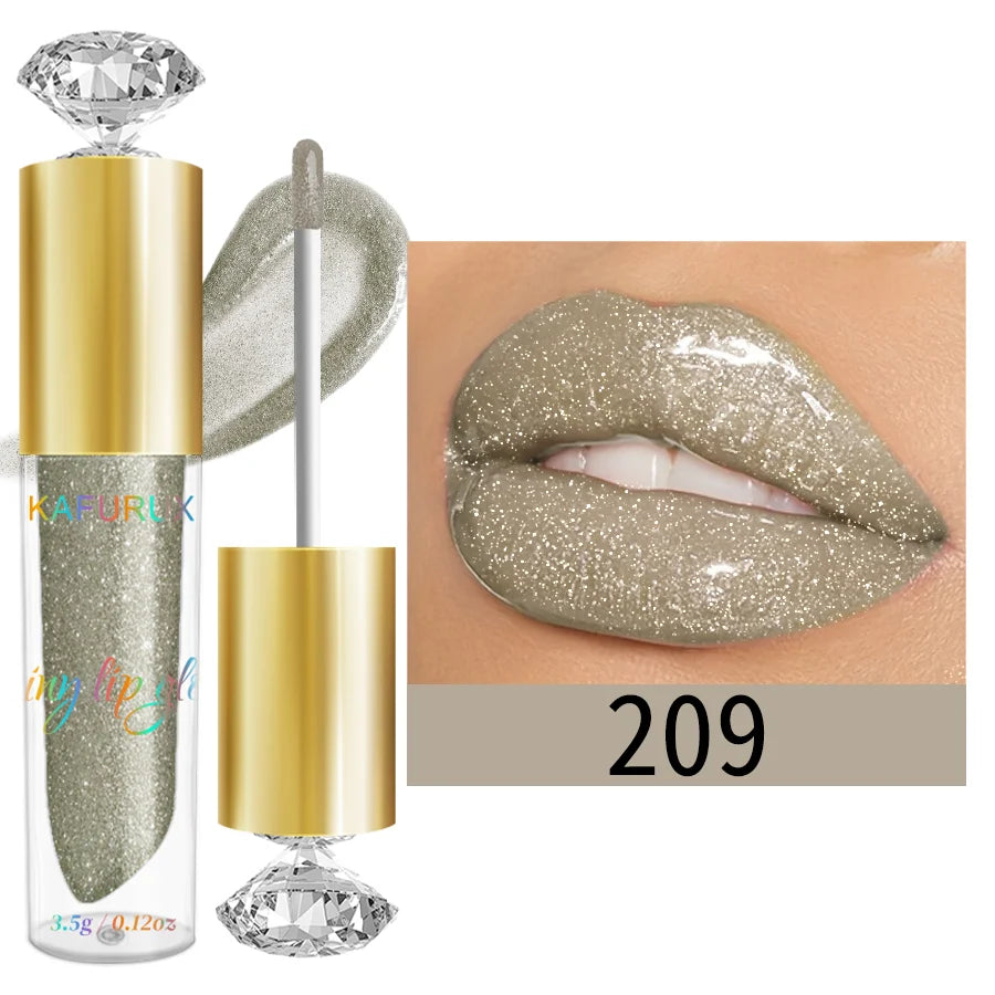 9 Colors Moisturizing Diamond Shimmer Glitter Lip Gloss Makeup
