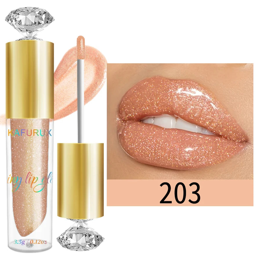 9 Colors Moisturizing Diamond Shimmer Glitter Lip Gloss Makeup