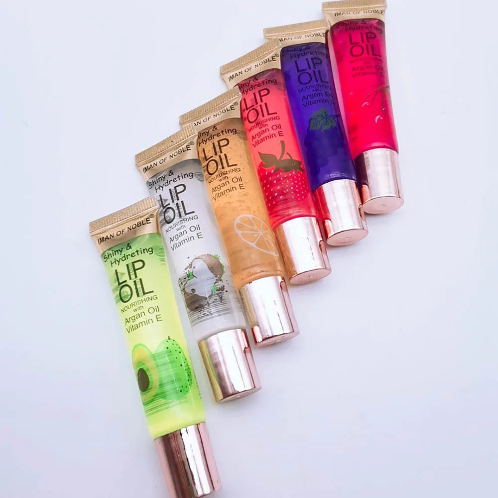 6Pcs Fruity Flavor Watery Glossy Lip Gloss Set