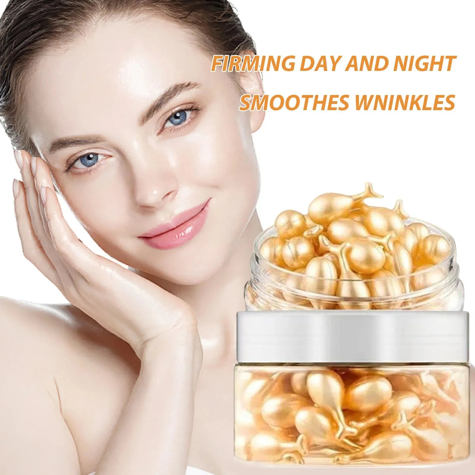 50Pcs Collagen Face Care Capsules Serum Spot Acne Wrinkle Remover