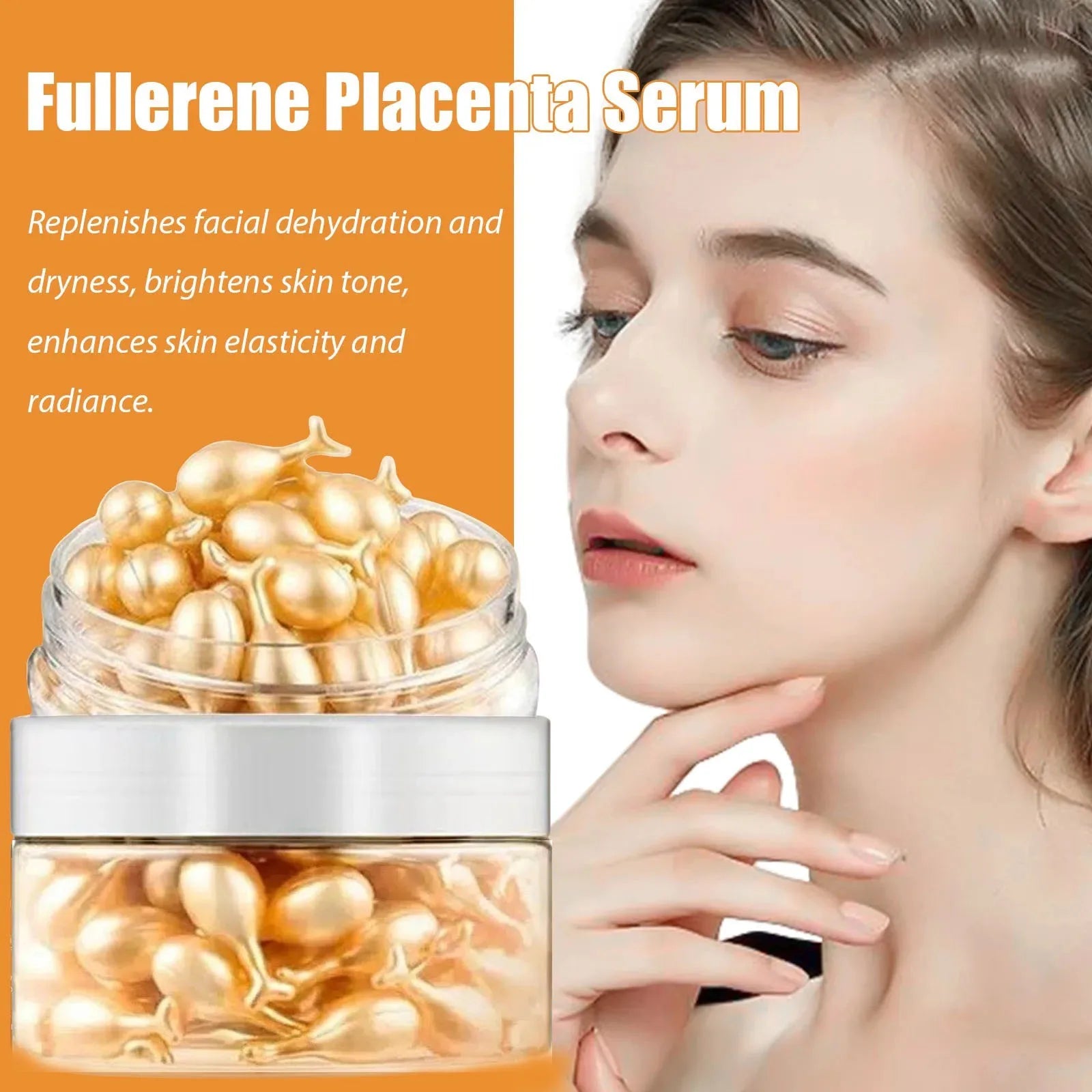 50Pcs Collagen Face Care Capsules Serum Spot Acne Wrinkle Remover