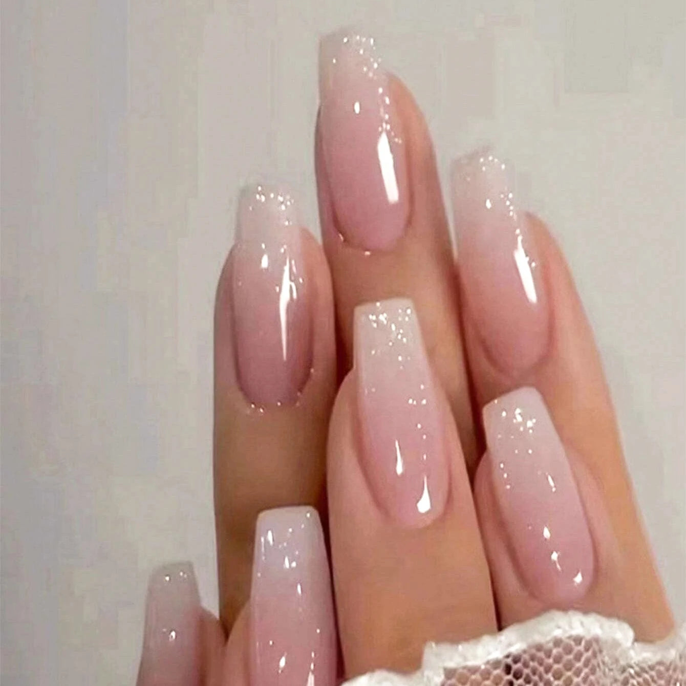 24pcs/set short square fake nails