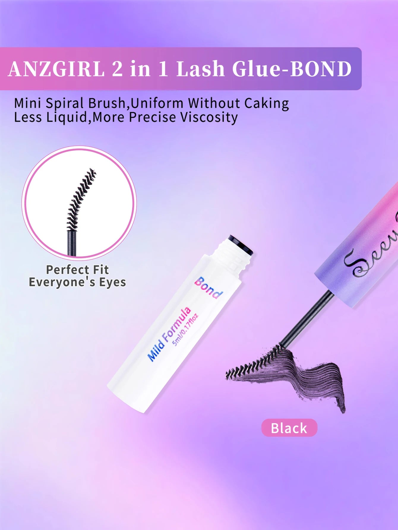 Eyelash Glue and Seal for Eyelash Clusters