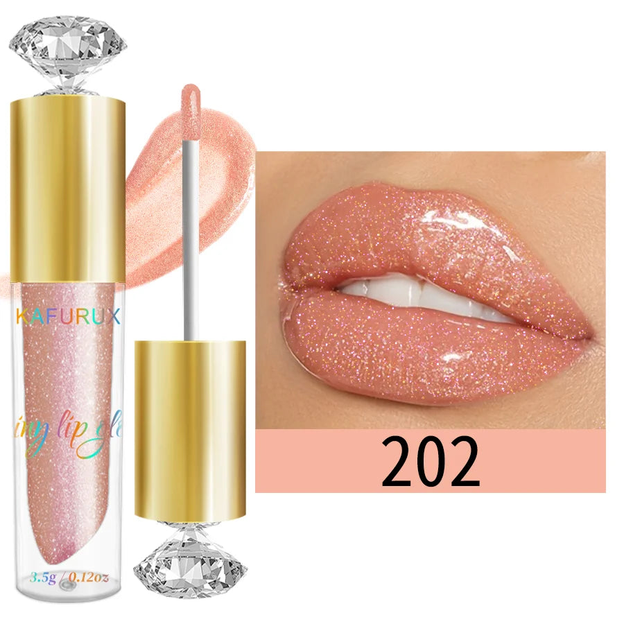9 Colors Moisturizing Diamond Shimmer Glitter Lip Gloss Makeup