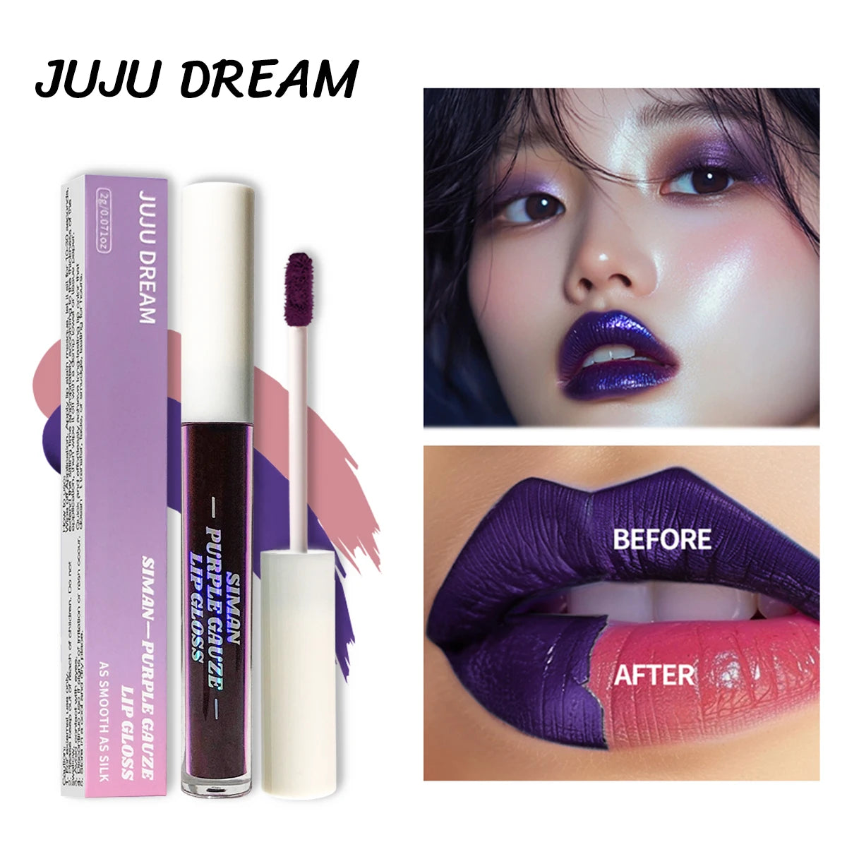 1/3 pcs peel off lip gloss