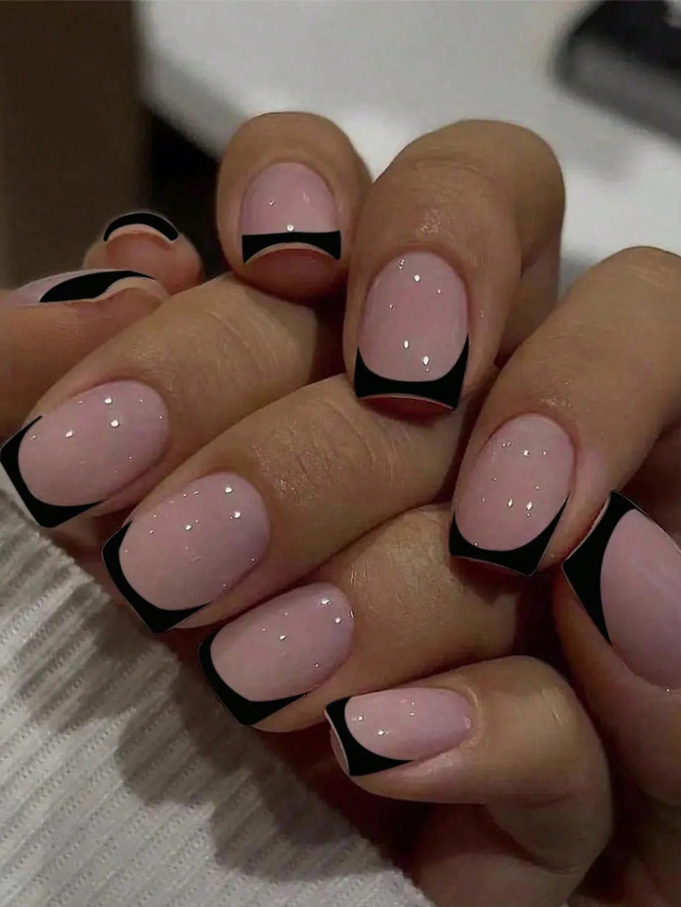 24pcs/set short square fake nails