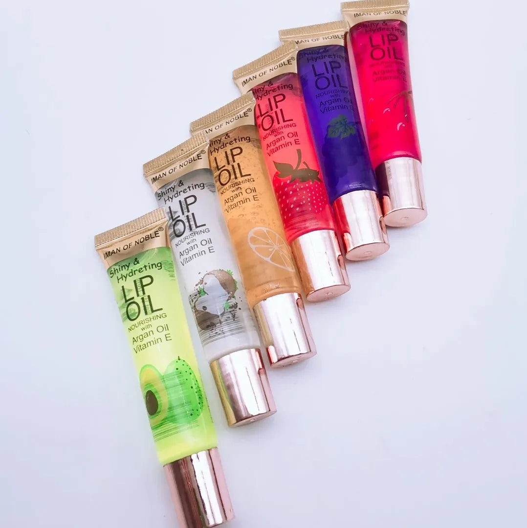 6Pcs Fruity Flavor Watery Glossy Lip Gloss Set