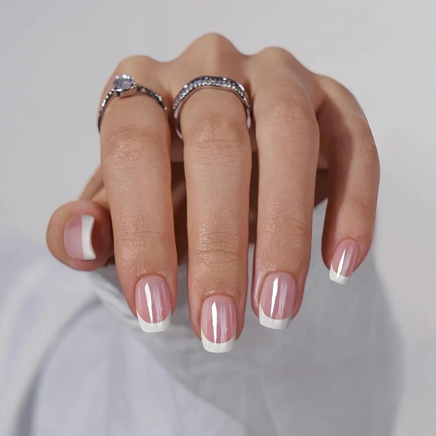 24pcs/set short square fake nails