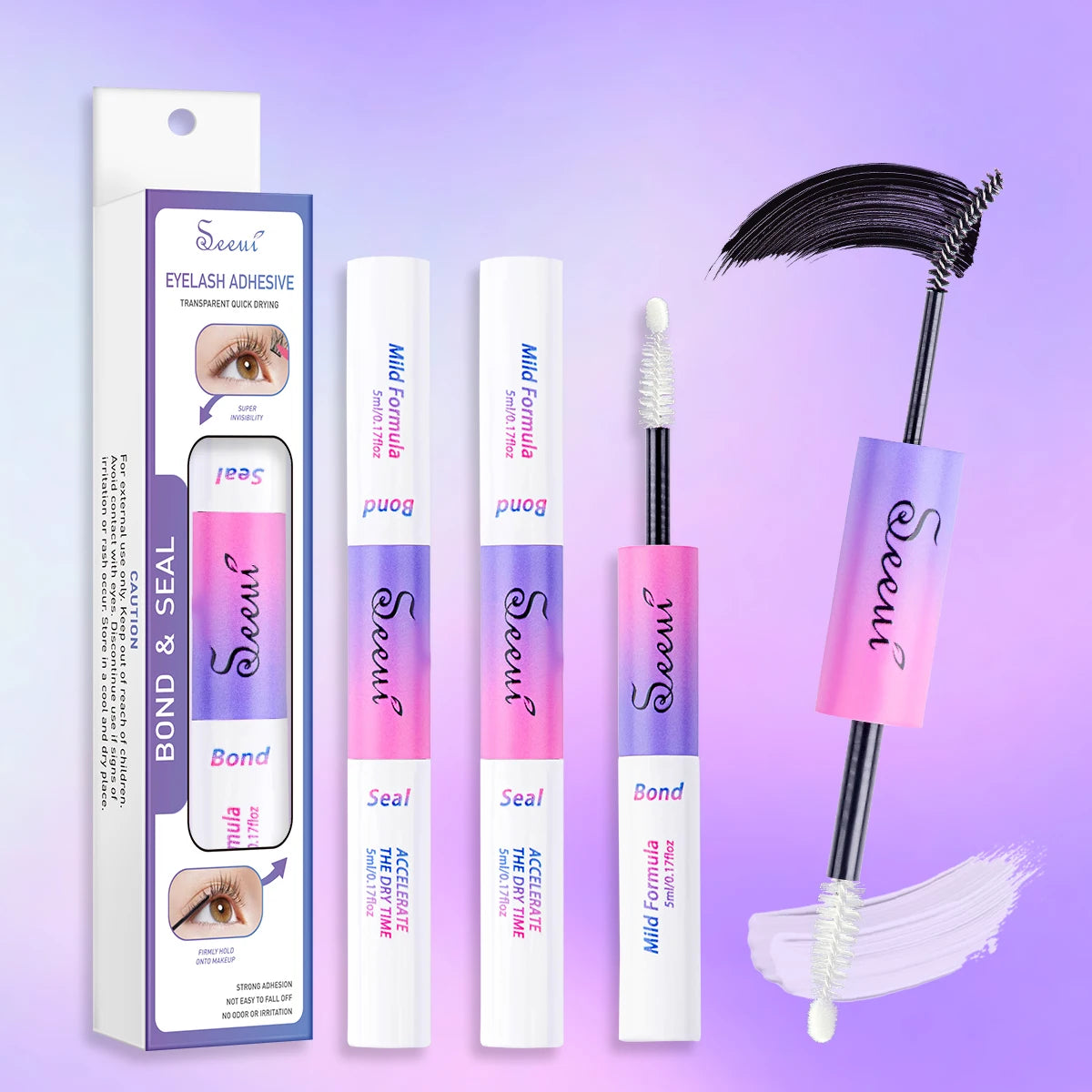 Eyelash Glue and Seal for Eyelash Clusters