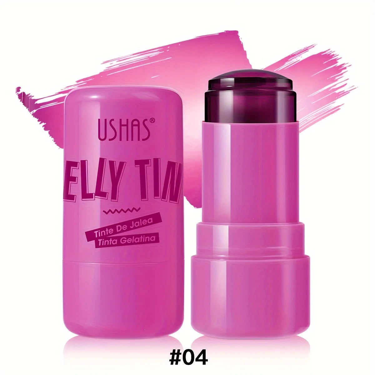 4 Colors Jelly Blush Stick Lip Balm Eyeshadow 3-in-1