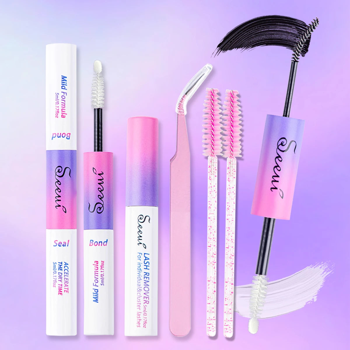 Eyelash Glue and Seal for Eyelash Clusters