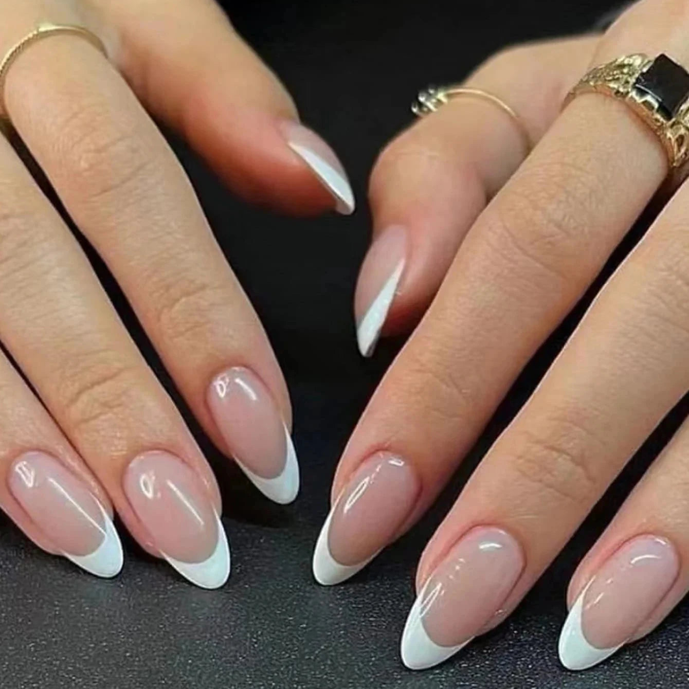 24pcs/set short square fake nails