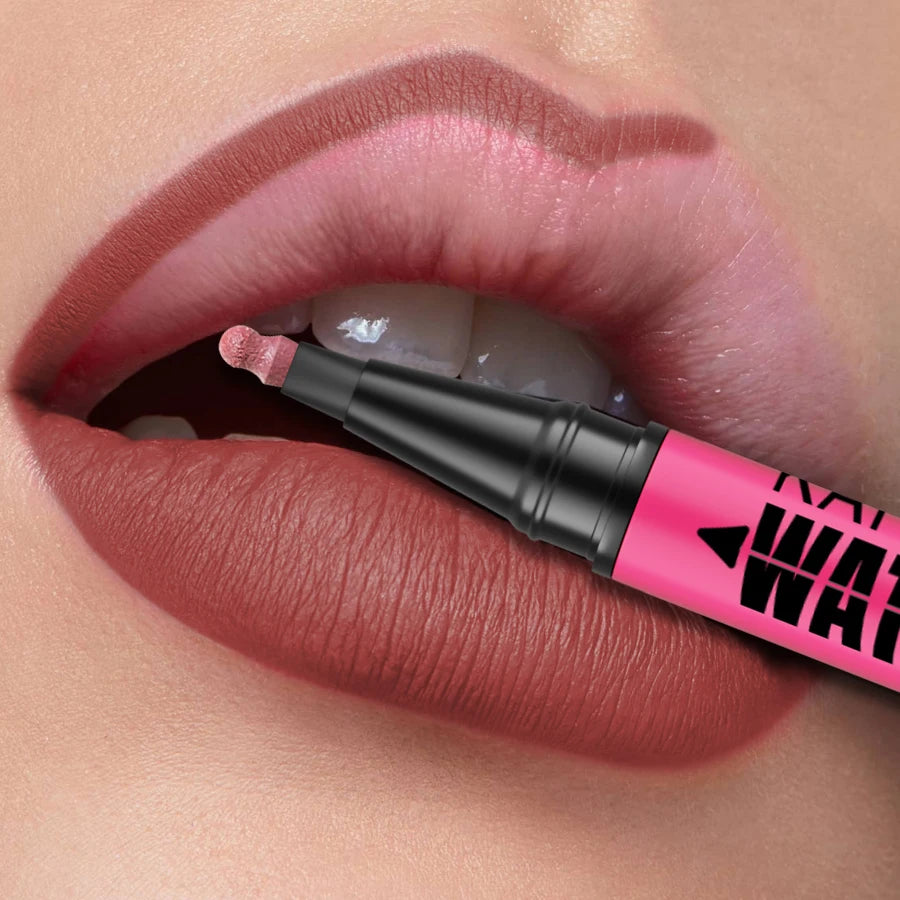 1PC Liquid Matte12-Color Lipliner Pencil Waterproof