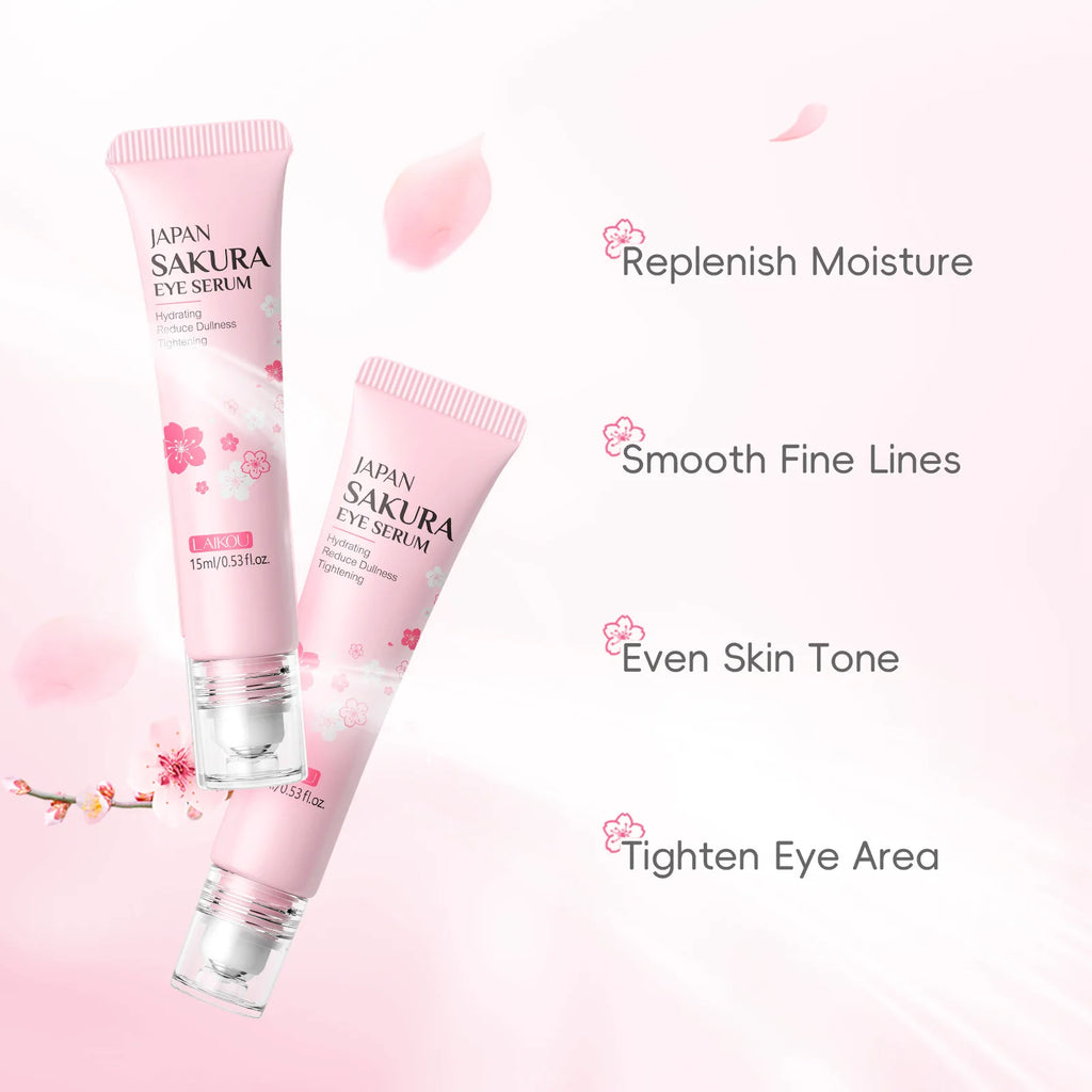 LAIKOU Sakura Eye Serum Roller Massage