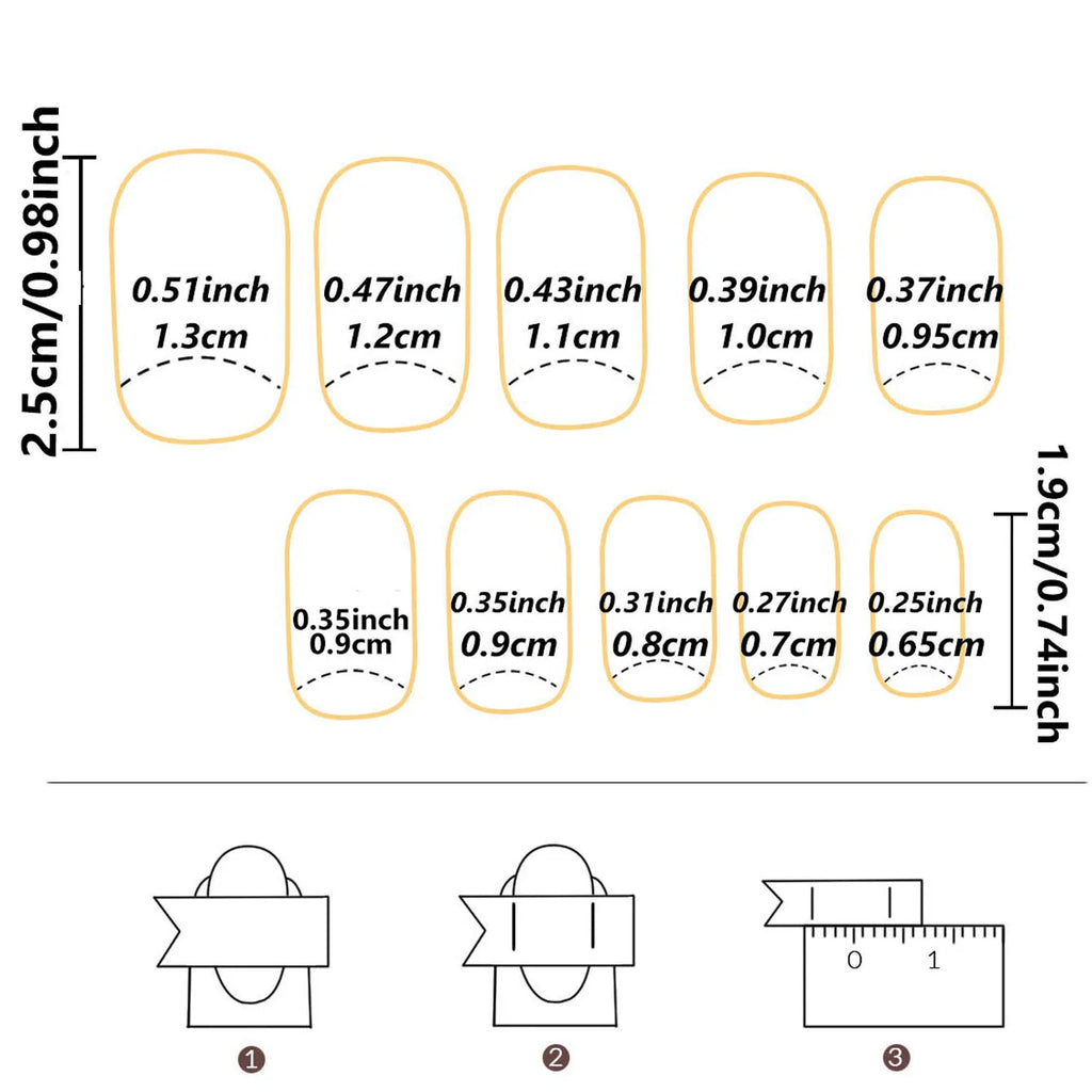 24pcs/set short square fake nails