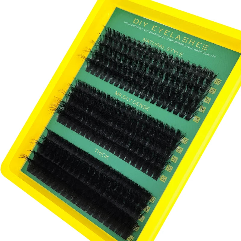 Thick False Eyelashes with Mixed Length