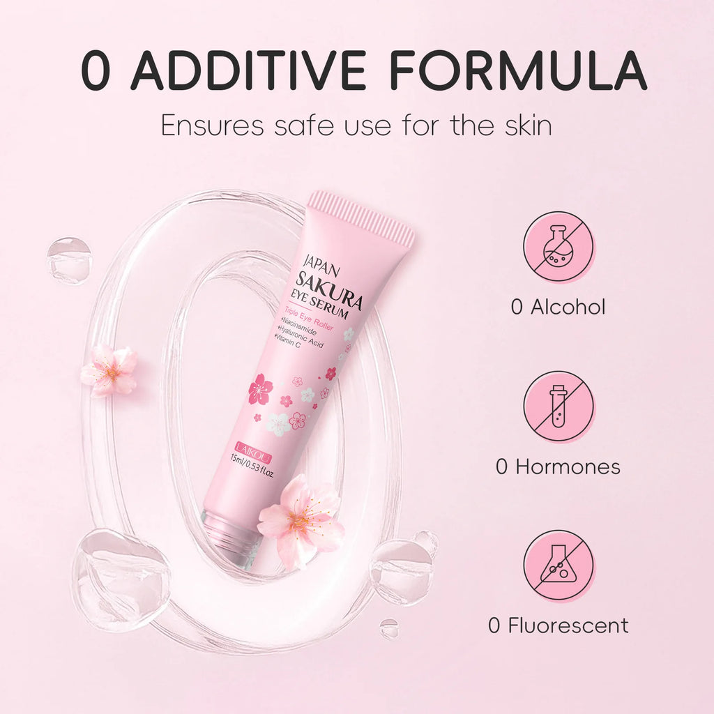 LAIKOU Sakura Eye Serum Roller Massage