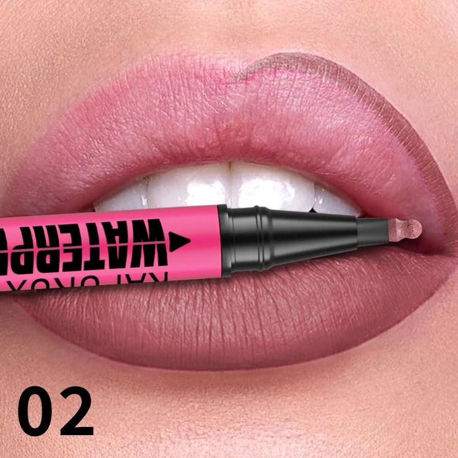 1PC Liquid Matte12-Color Lipliner Pencil Waterproof
