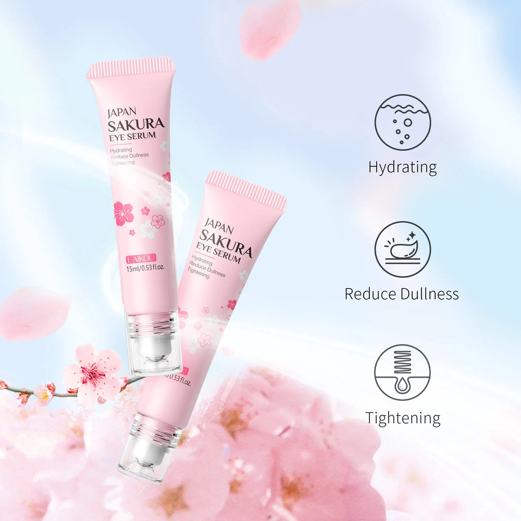 LAIKOU Sakura Eye Serum Roller Massage