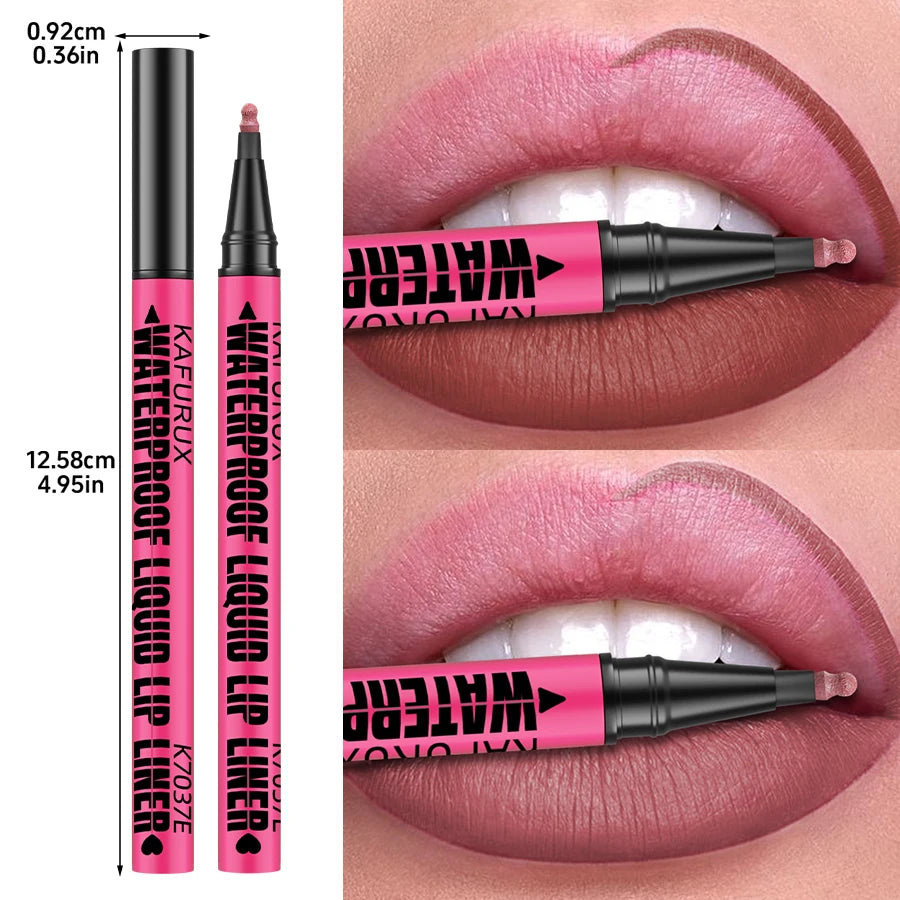 1PC Liquid Matte12-Color Lipliner Pencil Waterproof