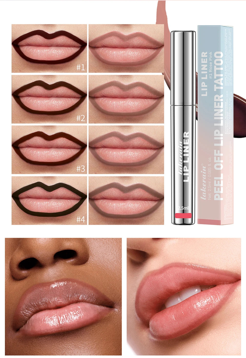 Waterproof Lip Liner Peel Off Tattoo Lip Gloss