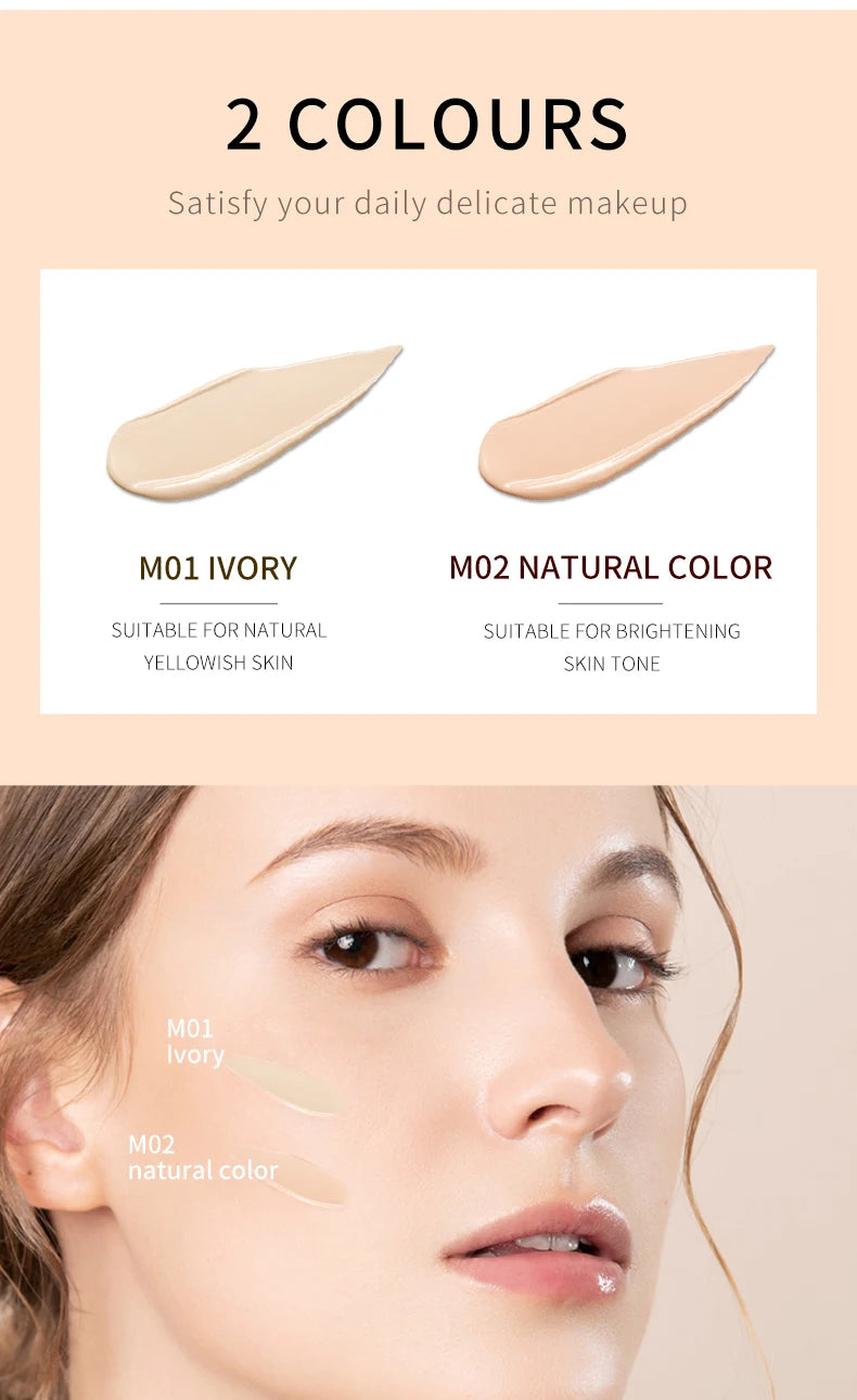 30ml Liquid Foundation Cream Waterproof Oil-control Cover Acne Base Cream