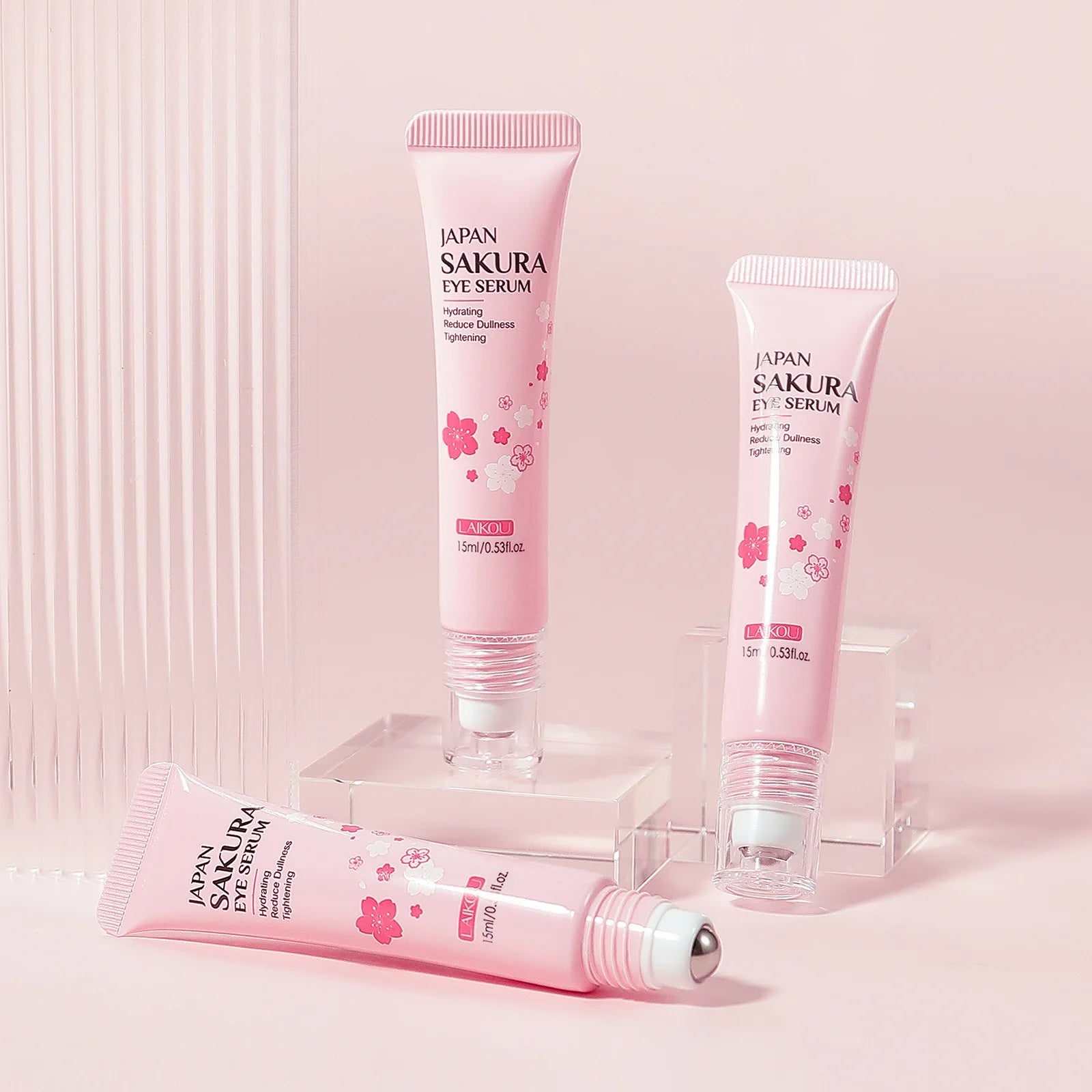 LAIKOU Sakura Eye Serum Roller Massage